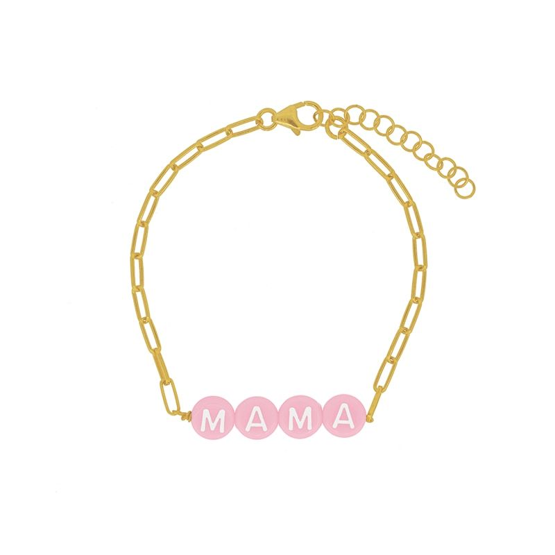 CANNER Exquisite Alphabet Letter Spelling Bracelet Ladies Chain Bracelet for Women Mama Monther Gifts Fashion Fashion Jewelry
