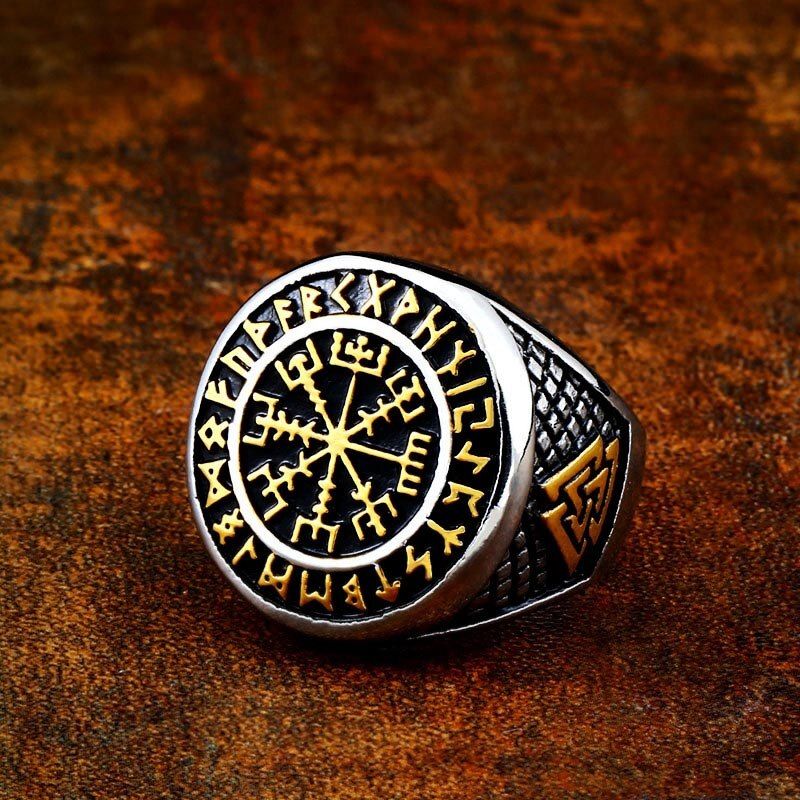 Beier 316L Stainless steel men nose viking ring Vegvisir Amulet Odin Runes Pagan Valknut Myth wholesale price jewelry LR604
