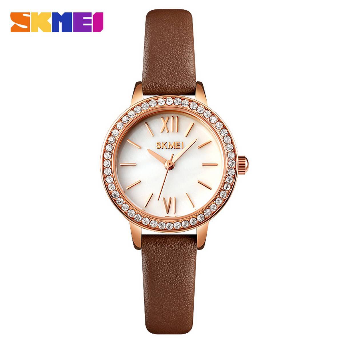 SKMEI ladies fashion watch quartz waterproof casual ladies watch 1711