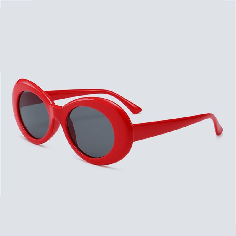 YOOSKE Clout Goggles Kurt Cobain Round Sunglasses For Women Men Brand Designer Glasses Retro Sun Glasses UV400 Eyewear