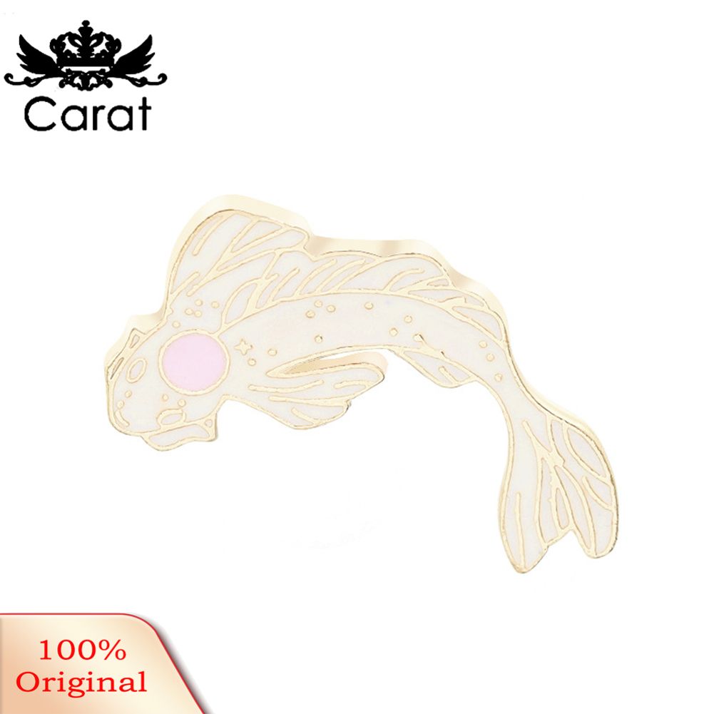 Unisex Cartoon Goldfish Carp Fish Enamel Brooch Pin Bag Badge Accessory Gift