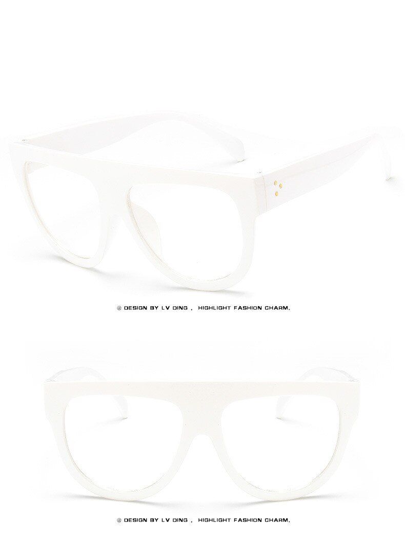 C8FOOSCK Oversize Square Sunglasses Luxury Brand Designer Women Fashion Top Gradient Glasses Men Oculos De Sol UV400
