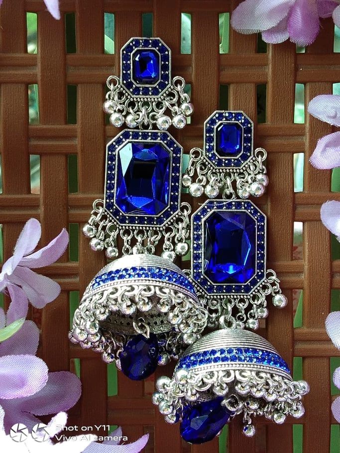 Exclusive Ear Ring For Women And Fashionable Girls, Stons Base Earings For Women, Trendy Design & Unique Model 2021.Jumka,Ear Ring, Code:J160:6 - Ear Ring