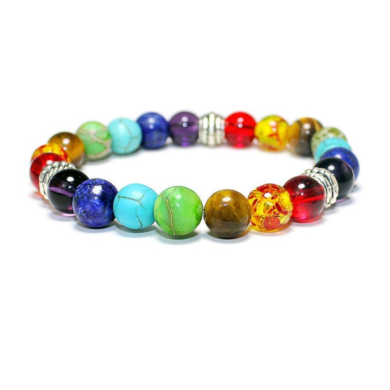 Fashion Handmade Bohemian Natural Stone Bracelets Bangles For Women Boho Wrap Bracelet With Stones Men Jewelry Gift