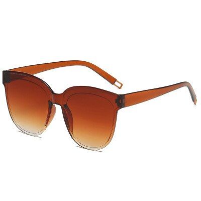 MultiOval Red Women Sunglasses 2020 Female Vintage Luxury Plastic Brand Designer Cat Eye Sun Glasses UV400 Fashion Oculos Eyeglass