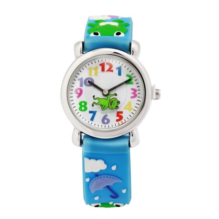 Cartoon Frog Design Watch Children Quartz Watches Kids Wristwatch Boys Clock Gift Cartoon-watch