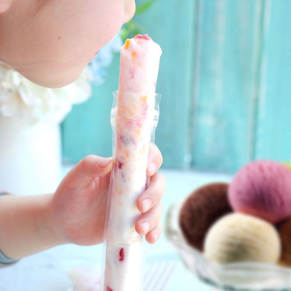 Durable 100 pcs Disposable DIY Ice Popsicle Mold Cream Tools Mold Freezer Popsicle Molds Ice Pack Icecream Self-styled Bag