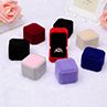 Velvet Engagement Wedding Earring Ring Pendant Jewelry Display Box Gift Case