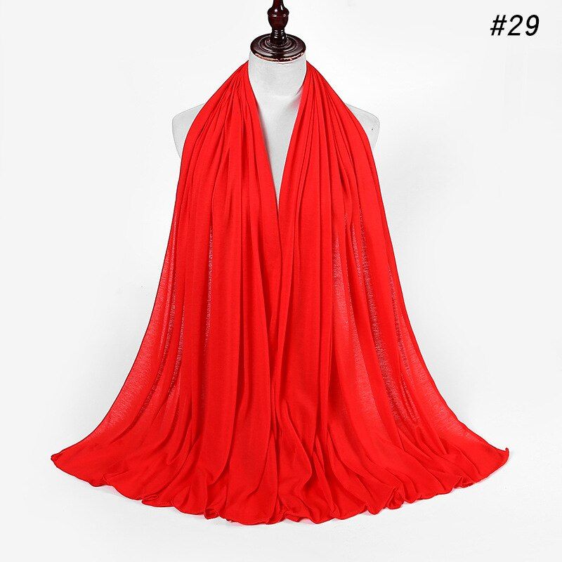 Stretchy Modal Jersey Hijab Muslim Women Shawl Turban Plain epingle hijab Wrap Fashion Africa Lady Headband Headwear Underscarf