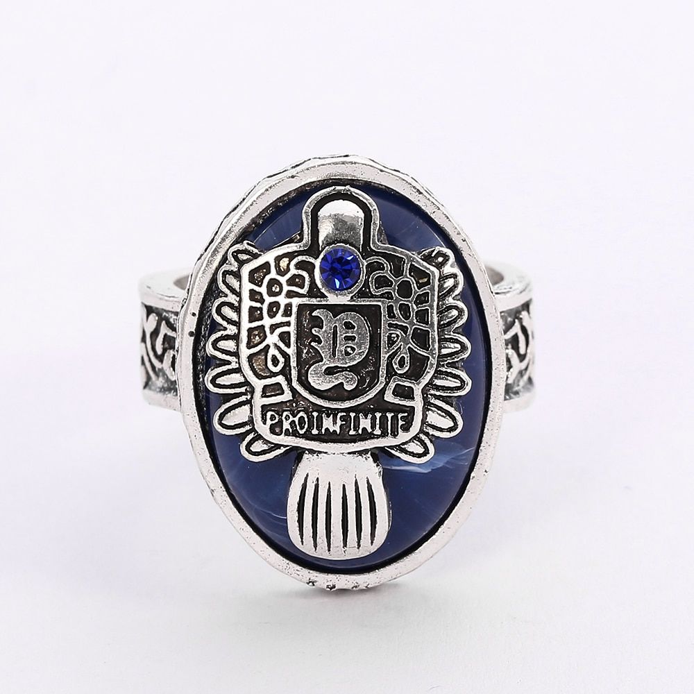 The Vampire Diaries Ring A-Z 26 Letters Anillos Salvatore Damon Reborn Daylight Ring Aneis Stefan Family Crest Vintage Ring