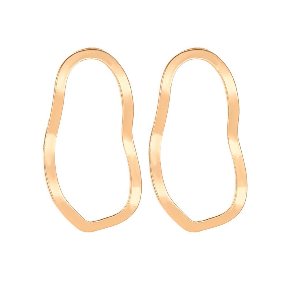 Simple Design Hollow Out Wave Style Earrings For Women Trendy Earrings Fine Jewelry for Party Christmas Gifts for Female