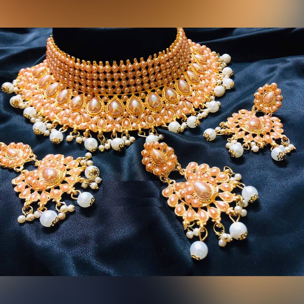 Indian Jewelry Set Necklace and earrings For Women & Young Girl