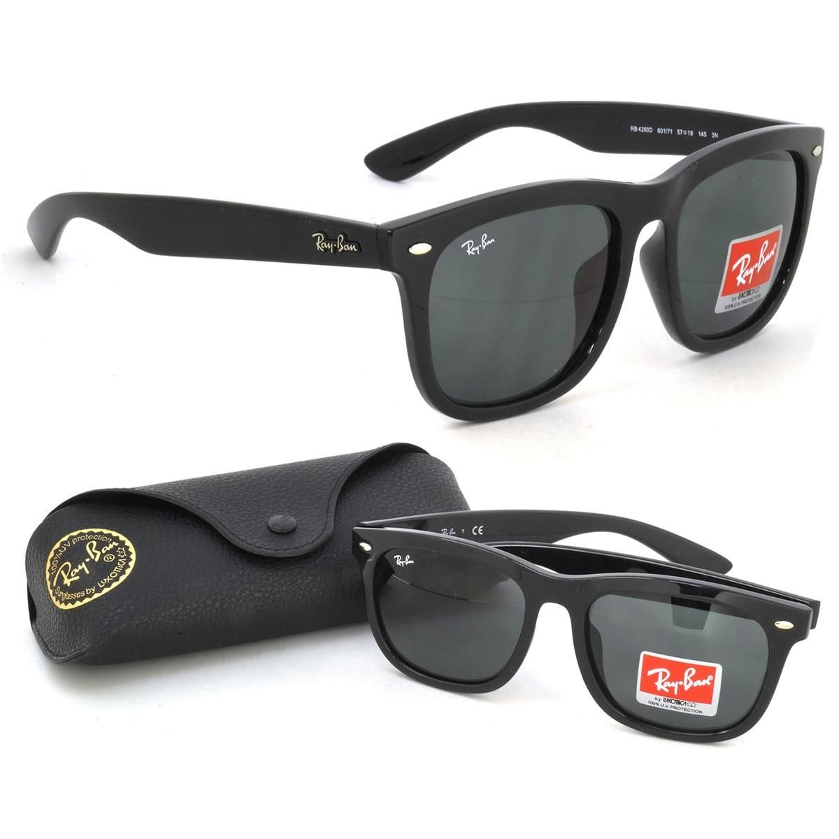 Black ray ban sunglass for man(leather chaina box free)