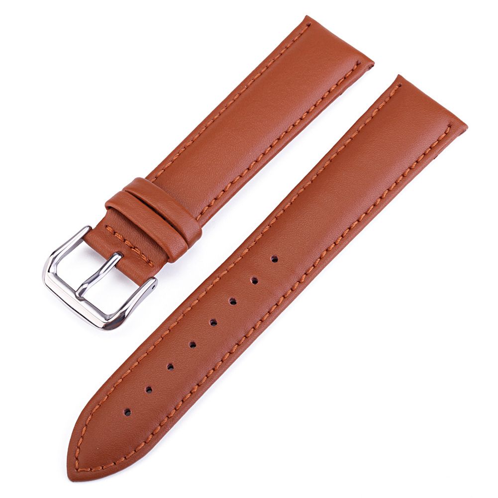 18/20/22/24mm Faux Leather Watch Band Strap for  Samsung Galaxy Huawei