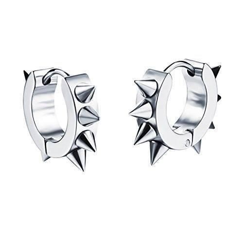 Metallic Plug Earrings For Men-2pc