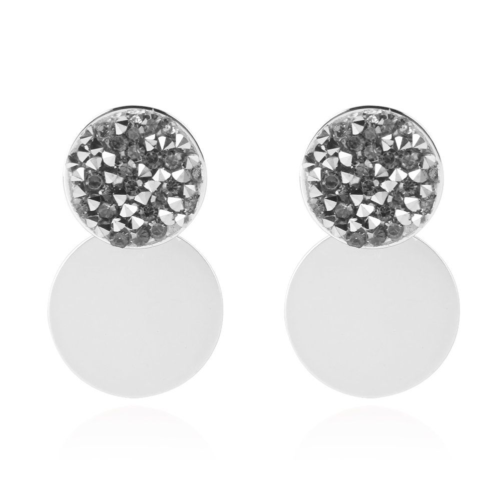Fashion Round Shape Alloy Dangle Earrings Women Fashion Fine Jewelry