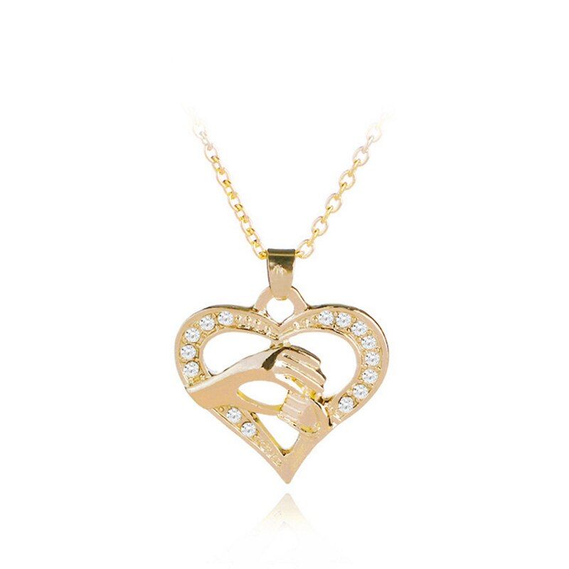 LNRRABC Hot Silver Color Stainless Steel Double Heart Cross Pendant Necklace For Woman Fashion Jewelry Drop Shipping