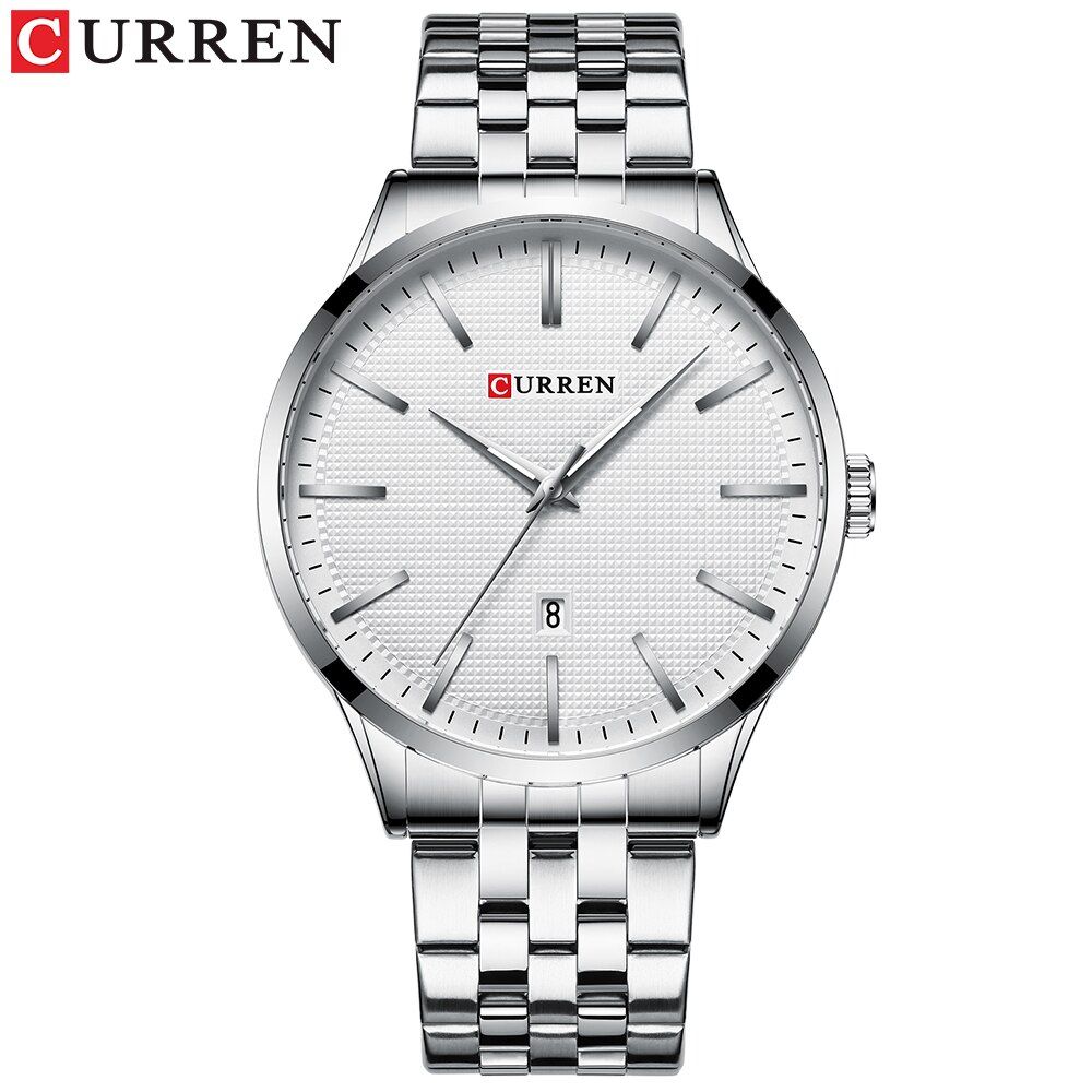 CURREN 8364 Men's Watch Top Brand  Luxury Quartz Wrist Watch Male Clock Business Watches Masculino Stainless Steel Band【With Box】