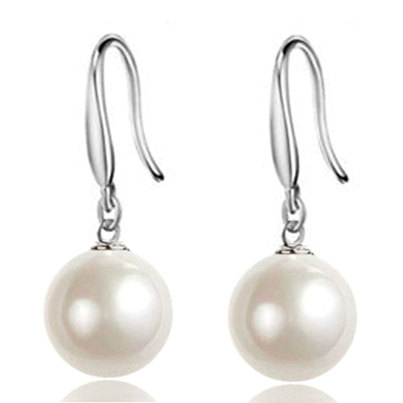 Dangle Earring Elegant Exquisite Ornament Simple Faux Pearl Eardrop for Daily Life