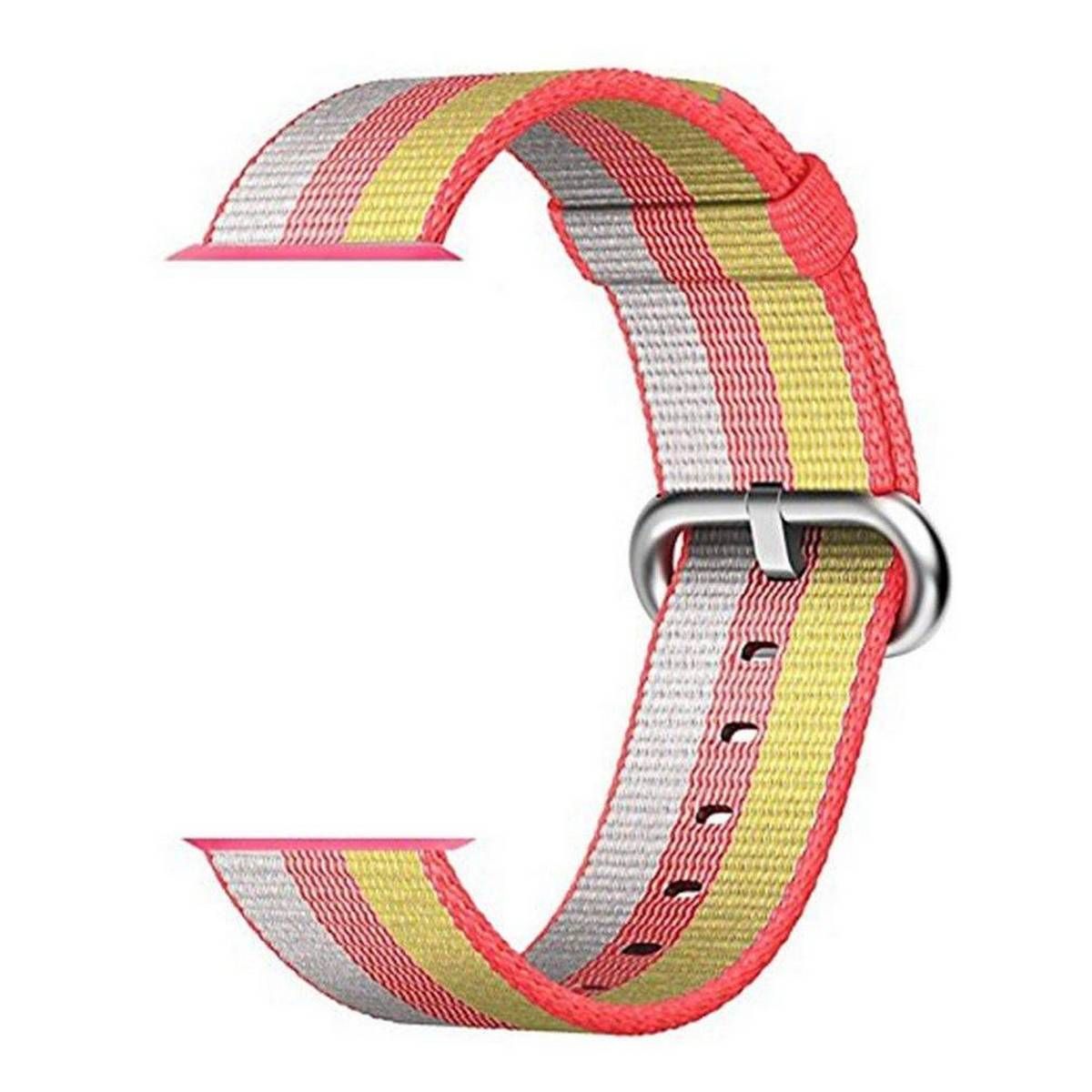 UR Sports Fashion Nylon Tricolor Watch Strap for Apple Watch 1/2/3 Generation