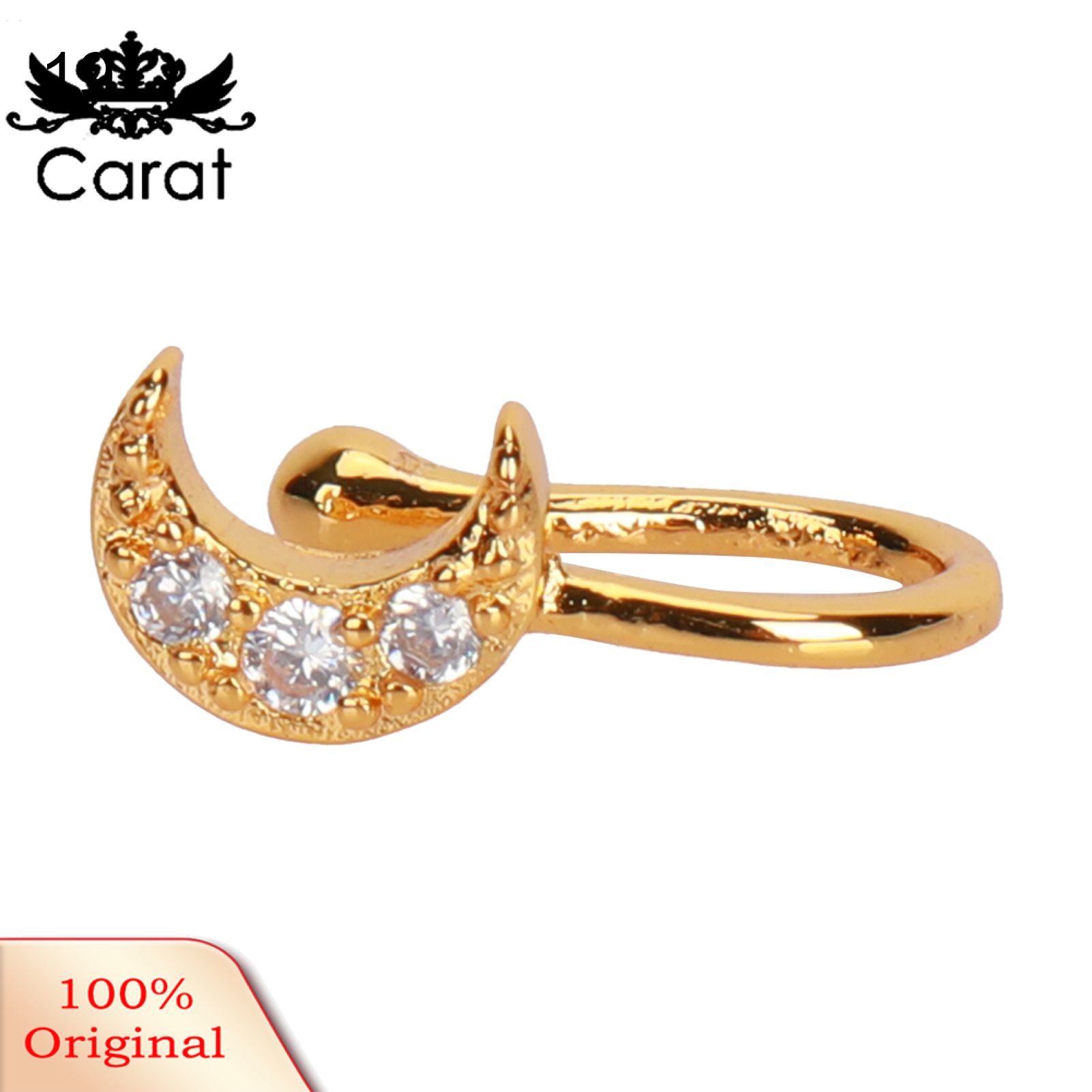 Carat Nose Cuff Delicate Cubic Zirconia Multi-style Shiny Ear Cuffs Nose Stud For Women