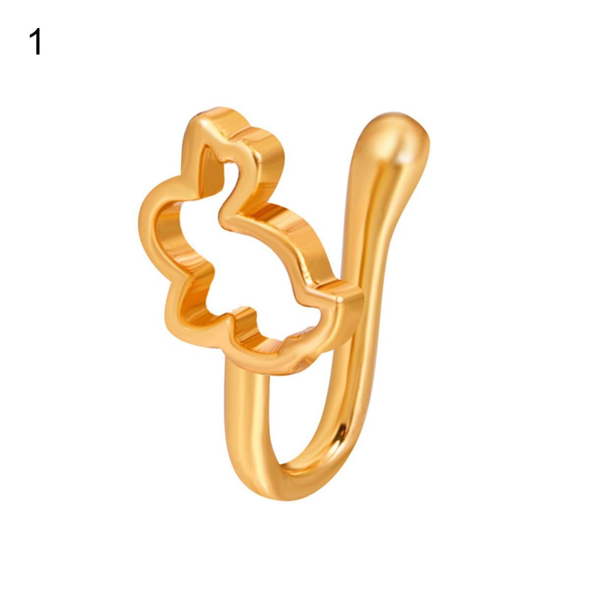 Nose Cuff Small Ghost Lightweight Cubic Zirconia Nose Ring