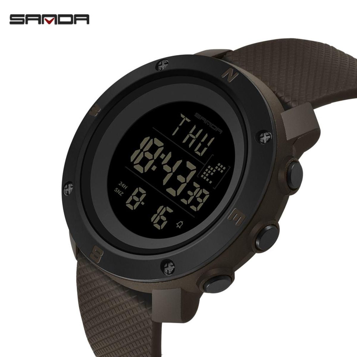 SANDA Fashion Sports Men's Watch S Shock Countdown LED Digital Watches Waterproof Clock