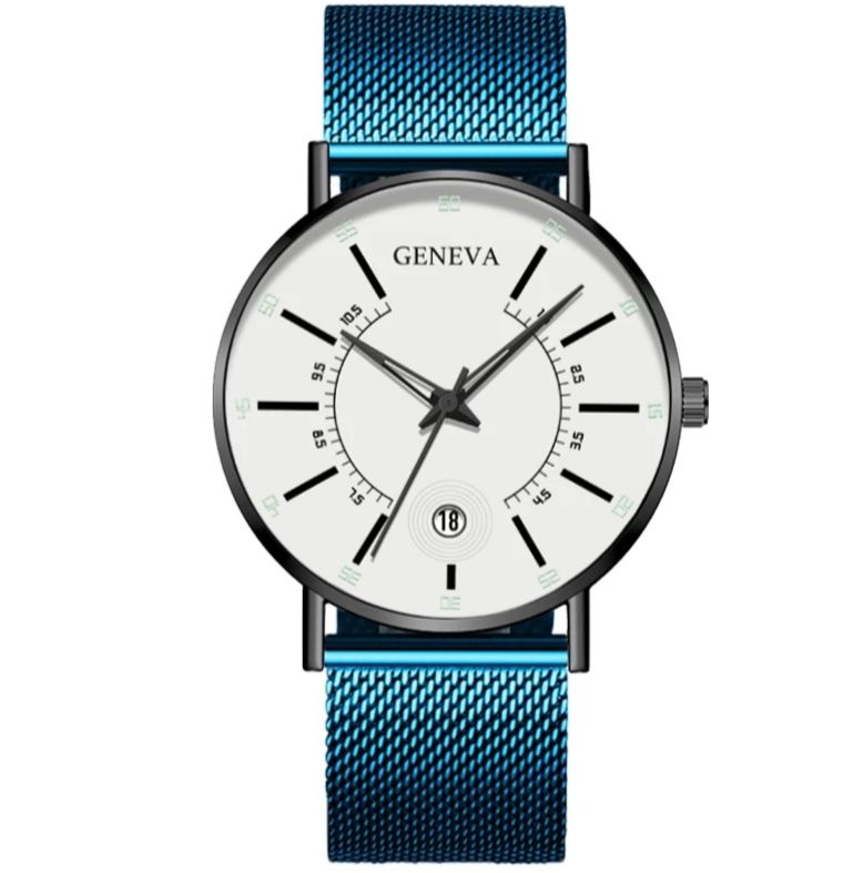 Minimalist Men's Fashion Ultra Thin Watches Simple Men Business Stainless Steel Mesh Belt Quartz Watch Relogio Masculino