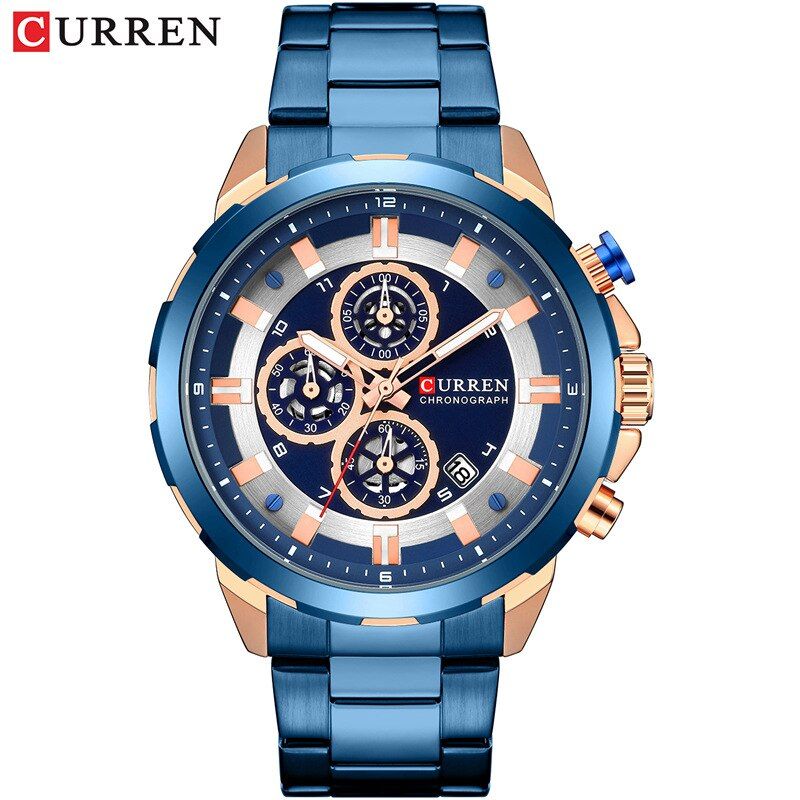 CURREN 8323 Men's Luxury Brand  New Fashion Casual Sports Watches Mens Quartz Stainless Steel Band Wristwatch Male Clock Hombres