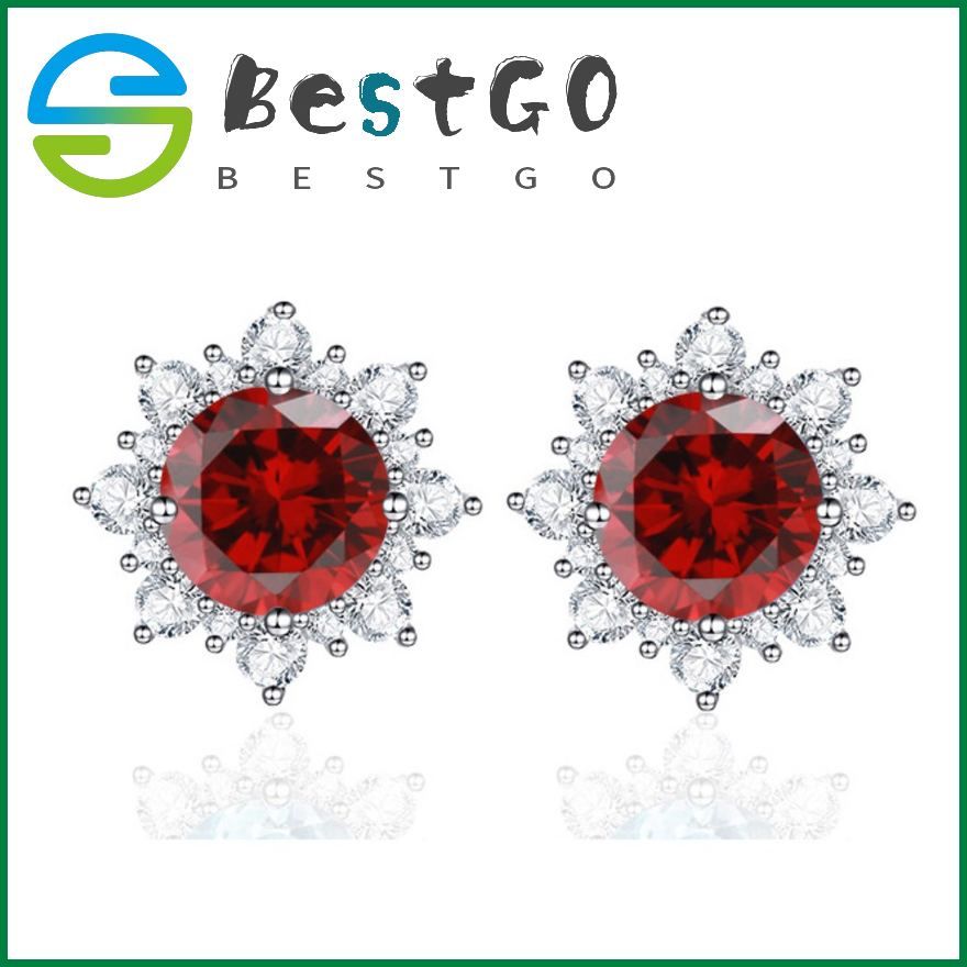New Christmas Sea Blue Topaz Snowflake Set European And American Colored Stud Earrings Pendant Necklace