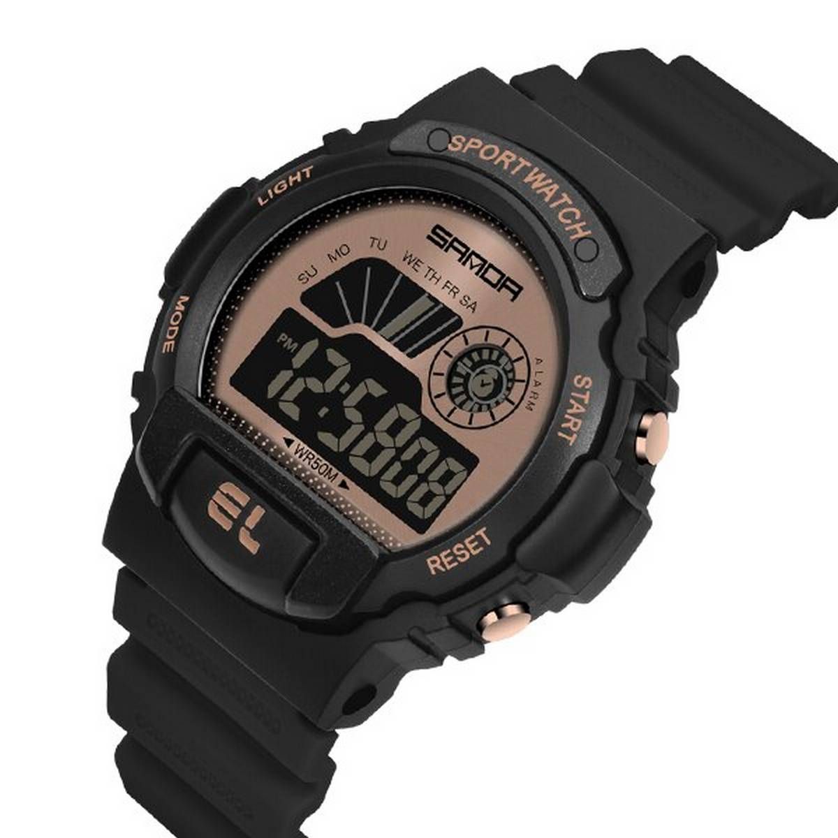 SANDA 6004 Fashion Sport Women Watches Multifunction Waterproof LED Display Digital Watch Outdoor Wristwatch Relogio Masculino