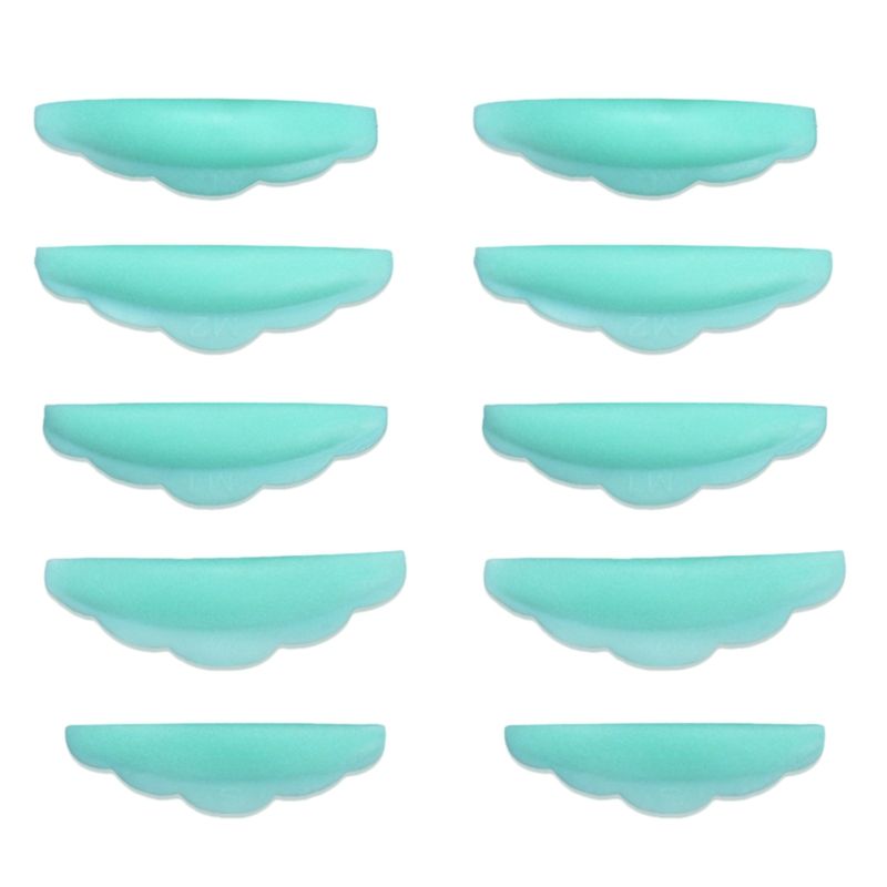 Lakerain Eyelash Lifting Pad, DIY Eyelash Lifting Pad, Eyealsh Perm Wand, Pad 5 Size Reusable Soft Silicone Sleeves