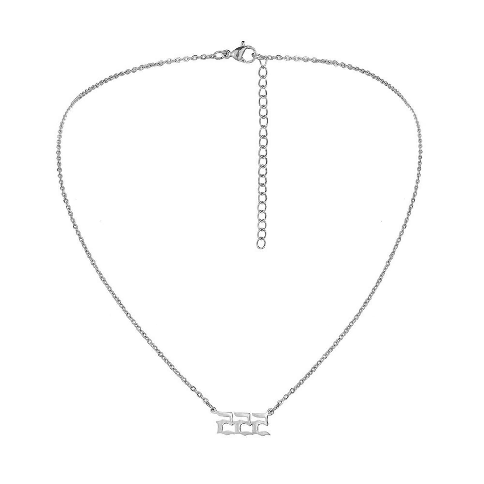 Clavicle Chain Compt Women Wear Number Neckle