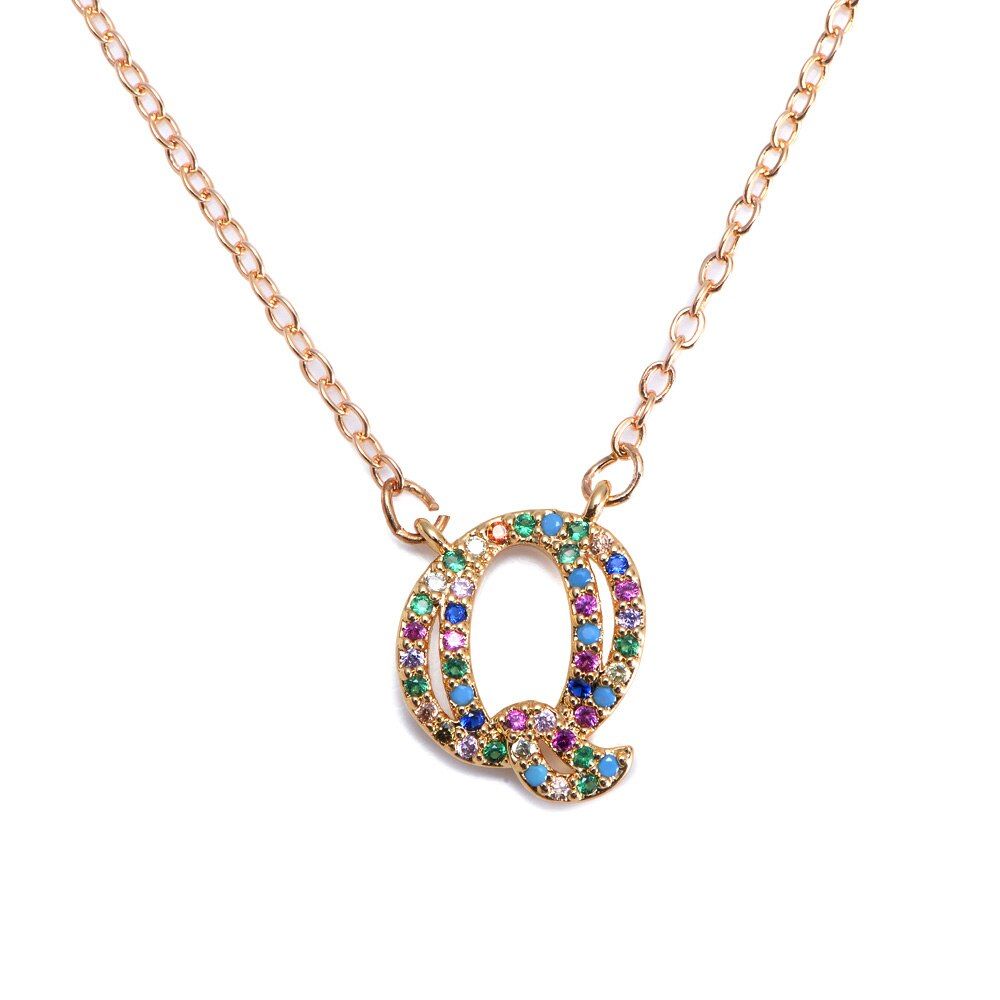 Women Letter Necklace Arrive Chain Women's Initial Letter Alphabet Name Necklace Pendant For Women Charms Jewelry Best Gift