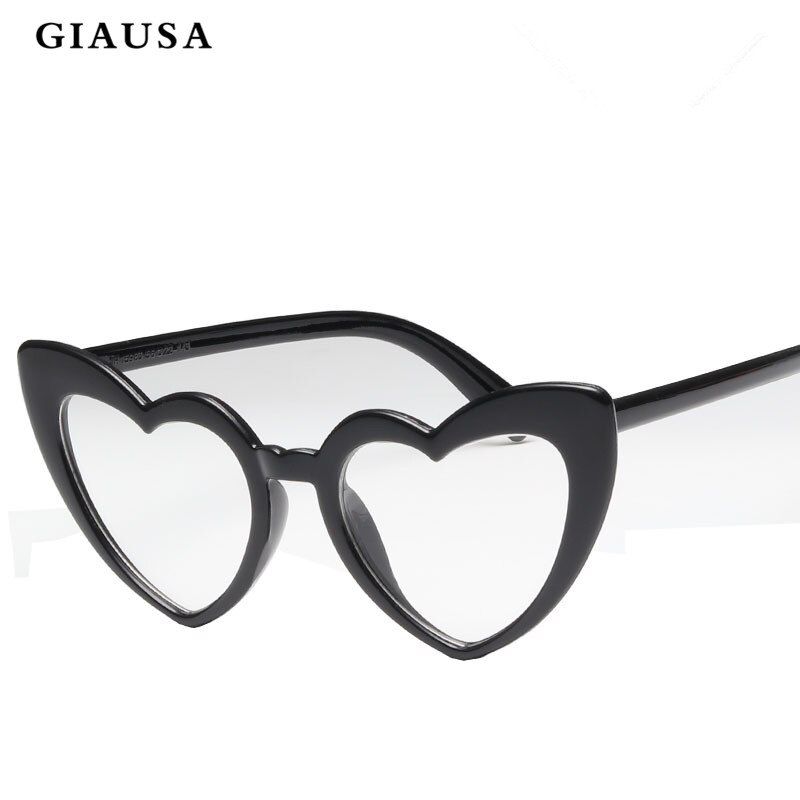 C8GIAUSA Women/Men Brand Designer Retro Vintage Metal Heart Glasses For Women Mirror Retro De Soleil Femme UV400