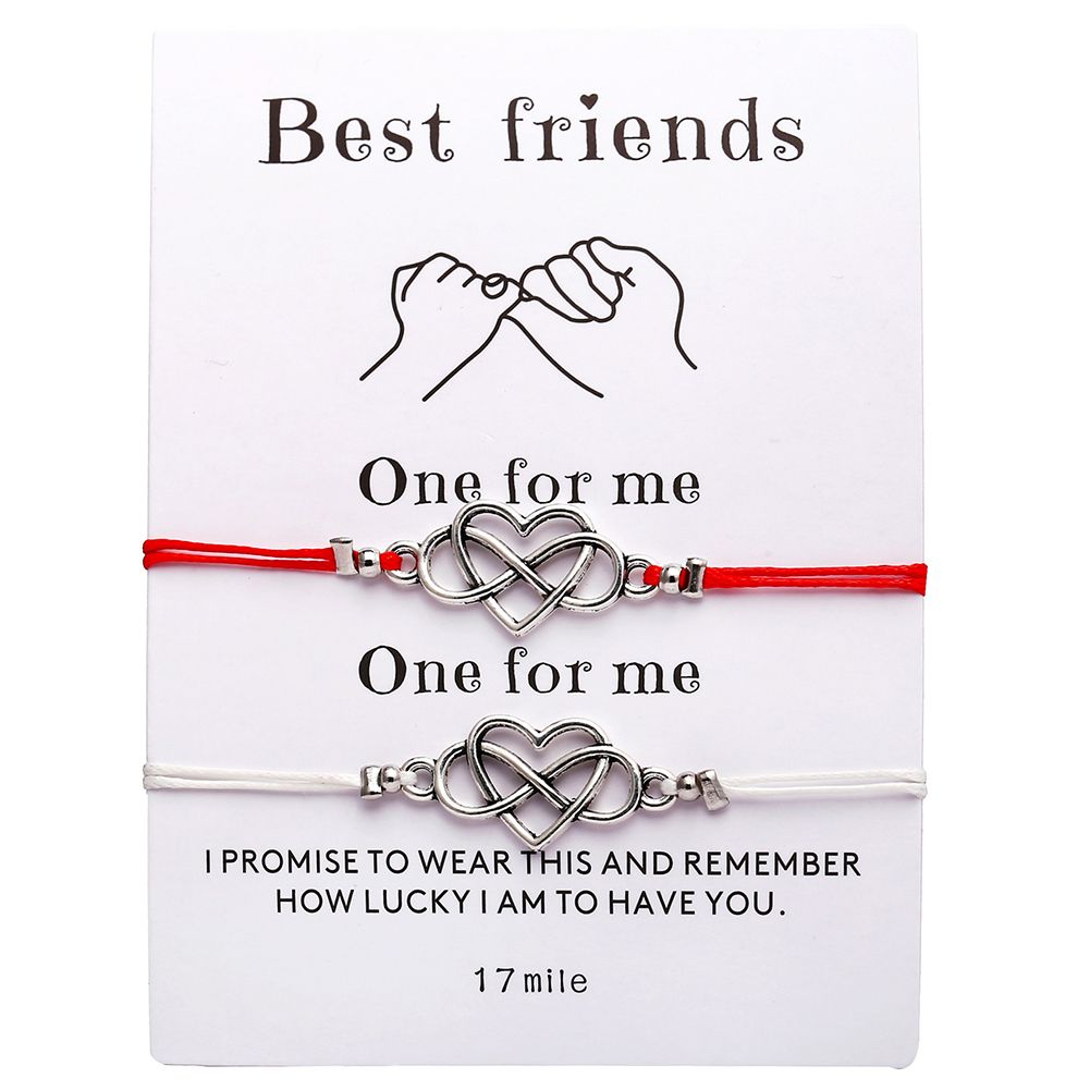 Yfashion 2pcs/set Fashion Concise All-matching Lovers Bracelet
