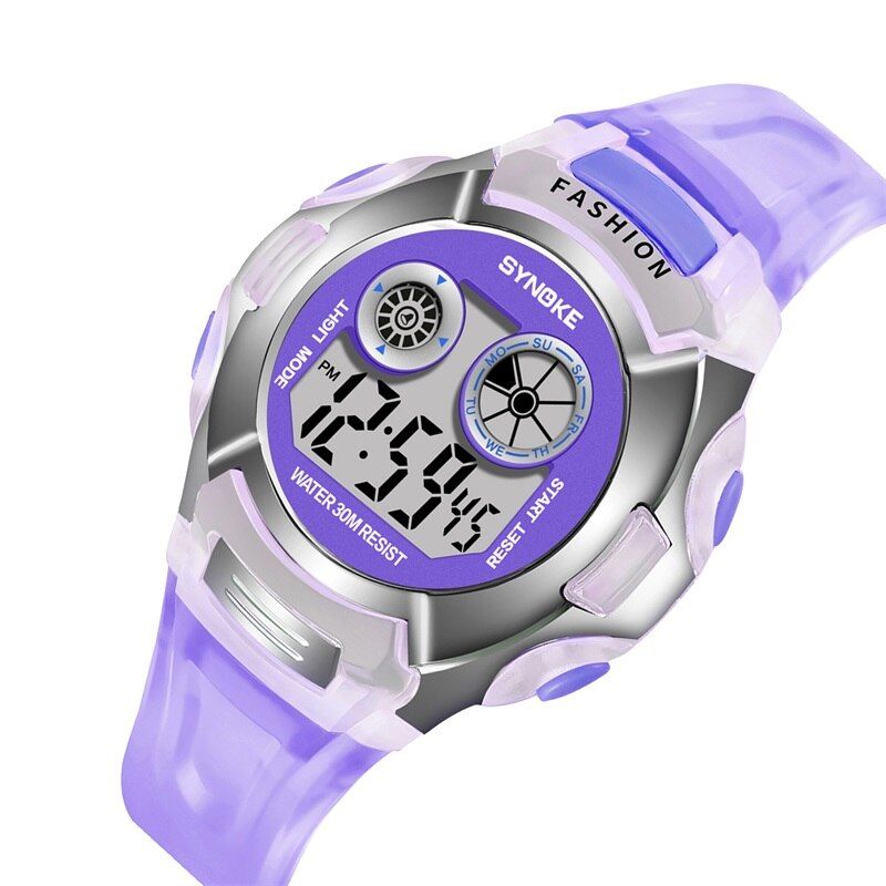 SYNOKE Sport Kids Watches Colorful Waterproof LED Cute Students Watches Alarm Clock Chronograph Children Digital Watch relogios