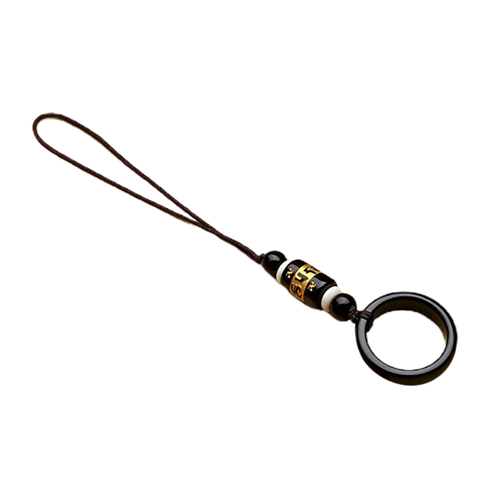 Phone Ring Rope Anti-fall Handmade Natural Agate Key Chain Pendant
