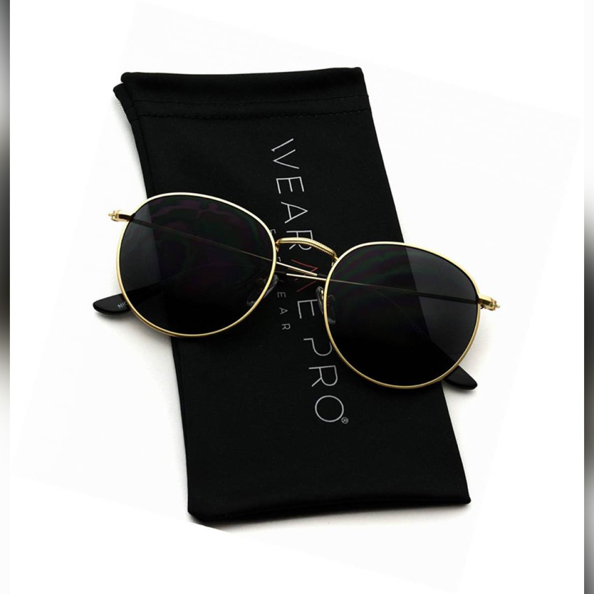 Black Round Sunglasses for Men and Women