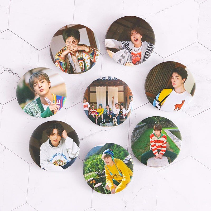 5Pcs BTS Chest Pin Badge Brooch Bangtan Custom Design - Hijab Pin - Hijab Pin
