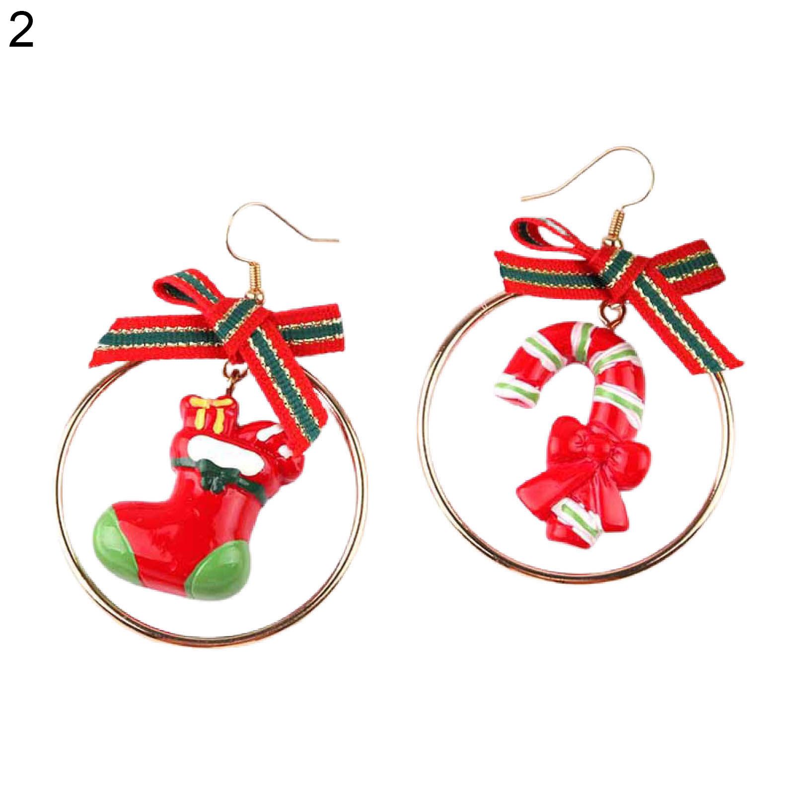 Christmas Earrings Skin-friendly Creative Drop Earrings Holiday Jewelry Accessories