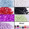 500Pcs 1.5mm Half Round Bead Flatbk rylic Pearl Scrapbooking DIY Phone Craft
