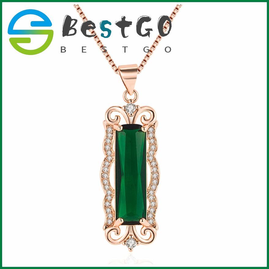 European And American Rectangular Bare Stone Pendants