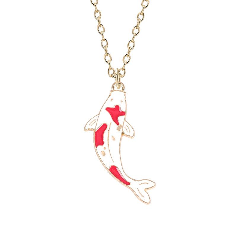DIY Cute Animal Necklace For Women Men Fish Pendant Metal Fashion Cartoon Necklaces Charm Jewelry Gifts Dropshipping 2020