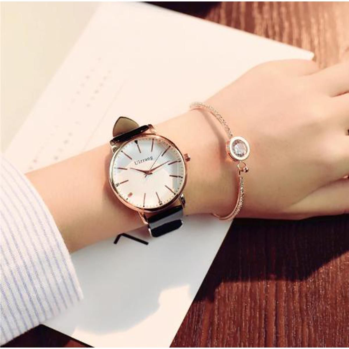 Polygonal Dial Luxury Fashion Dress Quartz Women Watch