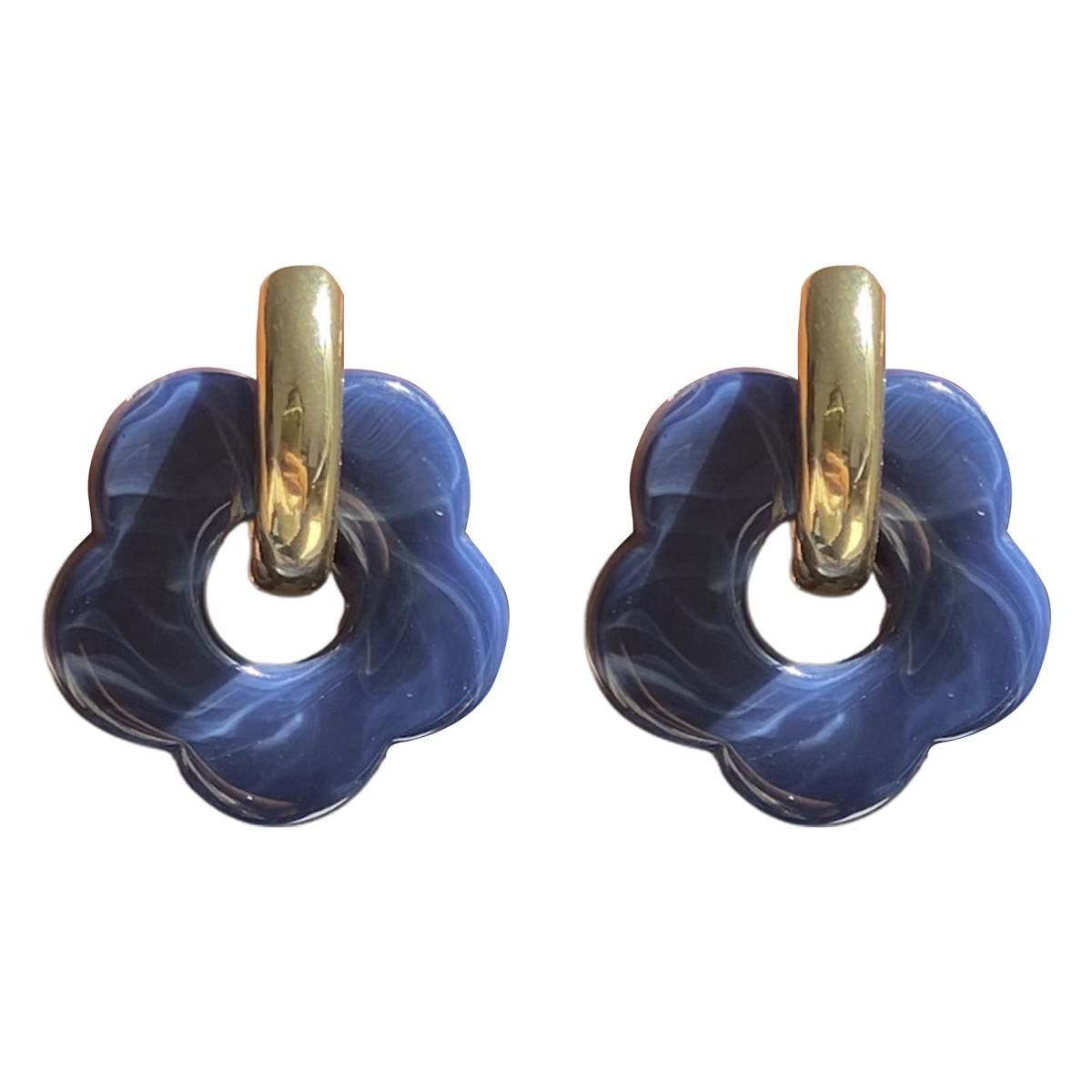 Drop Earrings Round Ear Ring Sweet Hollow Out Earrings