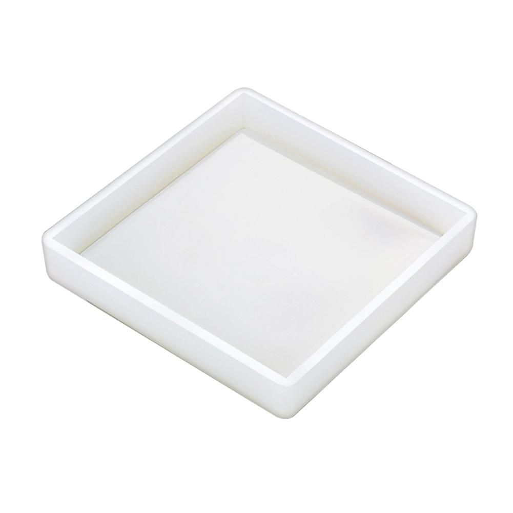 DIY Silicone Coaster Molds, Square Epoxy Casting Molds for Resin, Concrete, Cement, Home Decoration