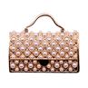 Women Handbag Shape Faux Pearl Inlaid Brooch Pin Denim Jket Collar Badge Gift