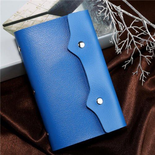 PURDORED 1 Pc 108 Slots Card Holder PU Leather Business Card Case Function Bag Minimalist Wallet ID Card Bag Tarjetero Hombre