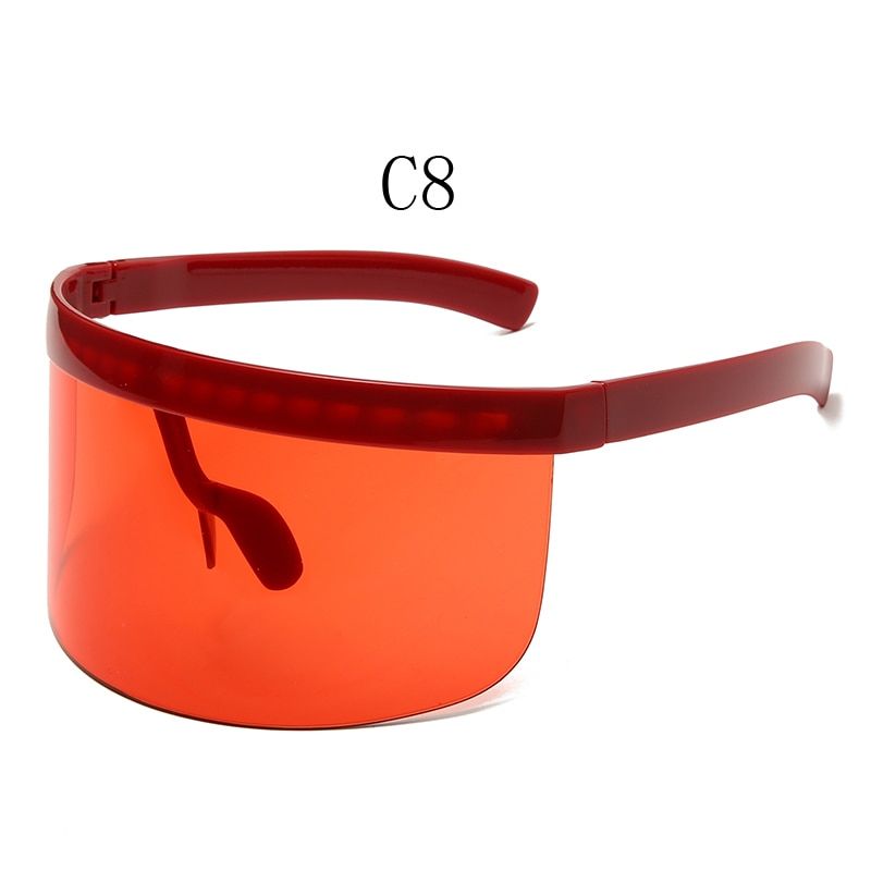 Rexxar 2020 New Fashion Sunglasses Women Men Brand Design Goggle Sun Glasses Big Frame Shield Visor Men Windproof Glasses UV400